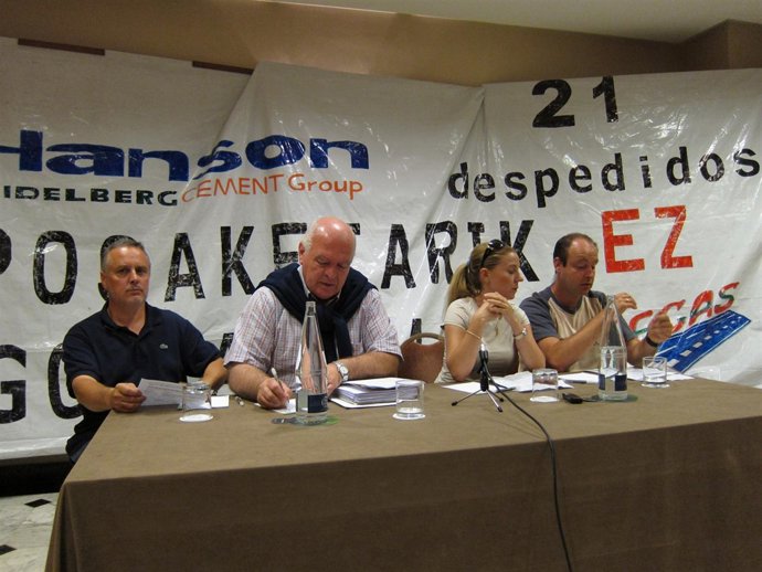 Responsables De Sintrabi Y De Las Plantas De Asua Y Gueñes.