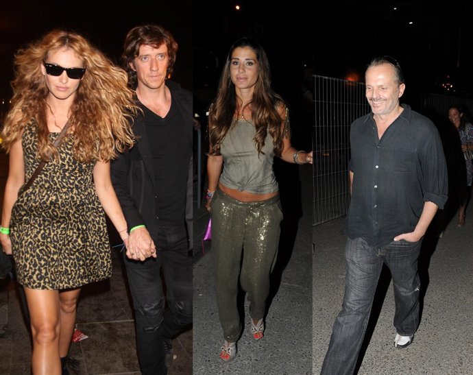 Montaje Paulina Rubio, Elena Tablada Y Miguel Bosé Concierto Black Eyed Peas