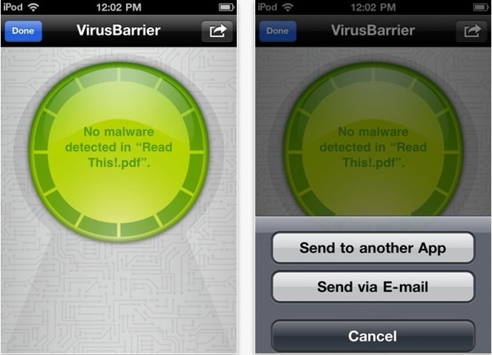 Aplicación 'Virusbarrier'