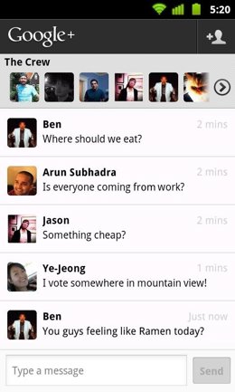 Aplicación De Google+ Para Android Por Android Market 