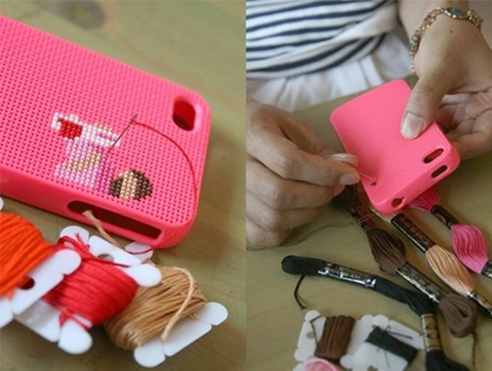 Funda Para Iphone 4 Punto De Cruz
