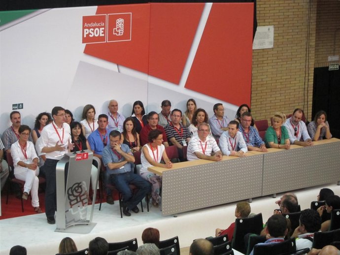 Sánchez Teruel Junto A Su Nueva Ejecutiva Provincial Tras Ser Proclamado Secreta