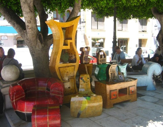 Muebles De Madera Del Mercadillo Medieval Del 2010