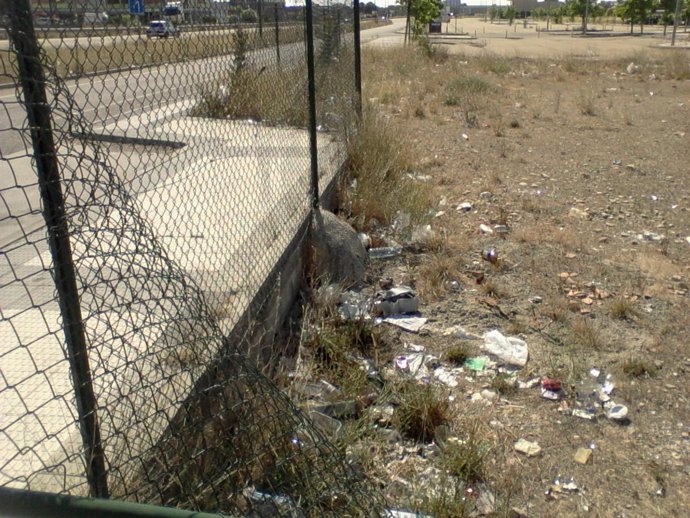 Aspecto Del Parque De La Urbanización Torreblanca, En Zaragoza.