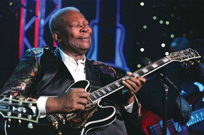BB King Durante Una Actuación