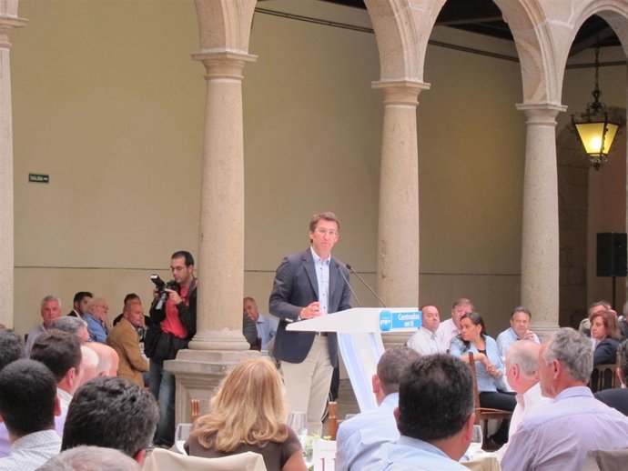 Núñez Feijóo En Un Acto Con Los Candidatos Populares  En Galicia