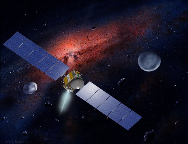 NASA's Dawn Spacecraft, Illustrated In This Artist's Concept, Is Propelled By Io