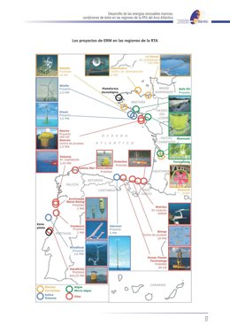 Estudio energías renovables marinas del Atlántico. 