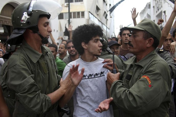 Manifestación En Marruecos Contra La Reforma Constitucional