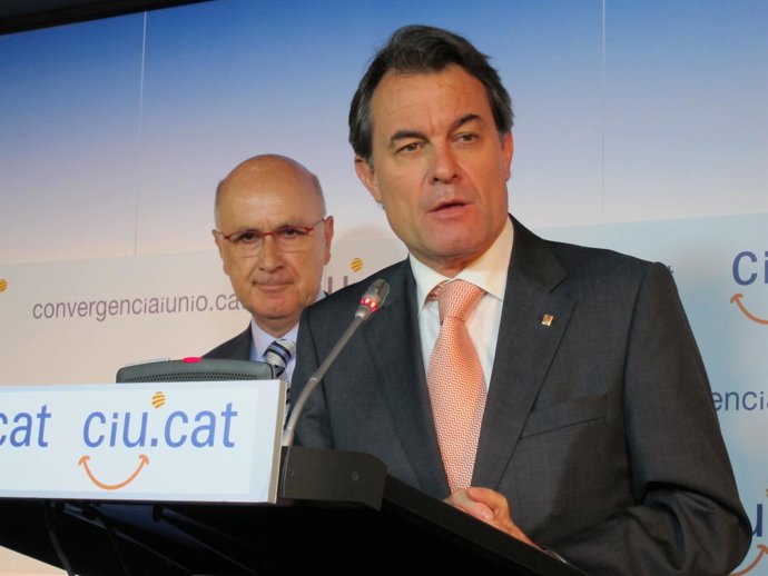 Josep Antoni Duran (UDC) Y Artur Mas (CDC), Dirigentes De Ciu