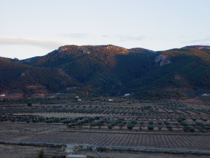 Sierra De Salinas, En Cuyo Entorno Se Encuentra Uno De Los Yacimientos
