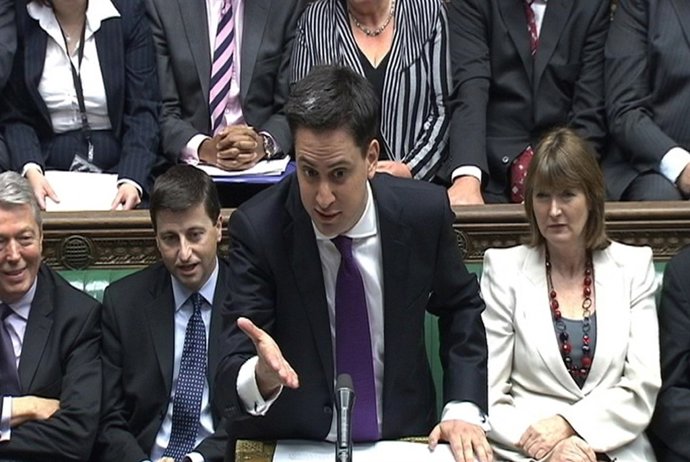 Ed Miliband en la Cámara de los Comunes 