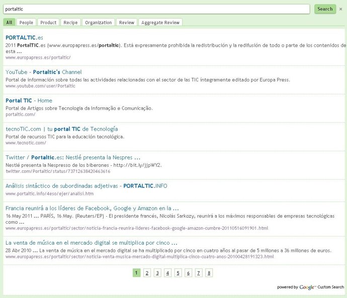 Plantilla Personalizada De Google Search Por Google Custom Search
