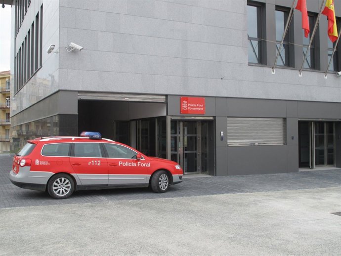 Imagen De La Comisaría Que La Policía Foral Tiene En Estella.