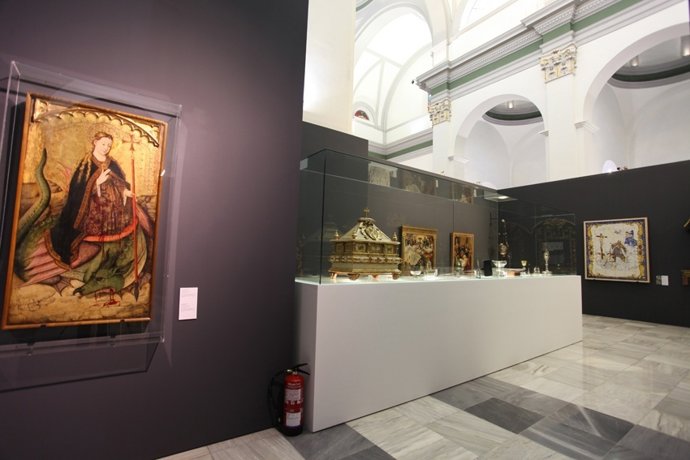 Imagen De La Tabla Gótica De Santa Margarita Expuesta