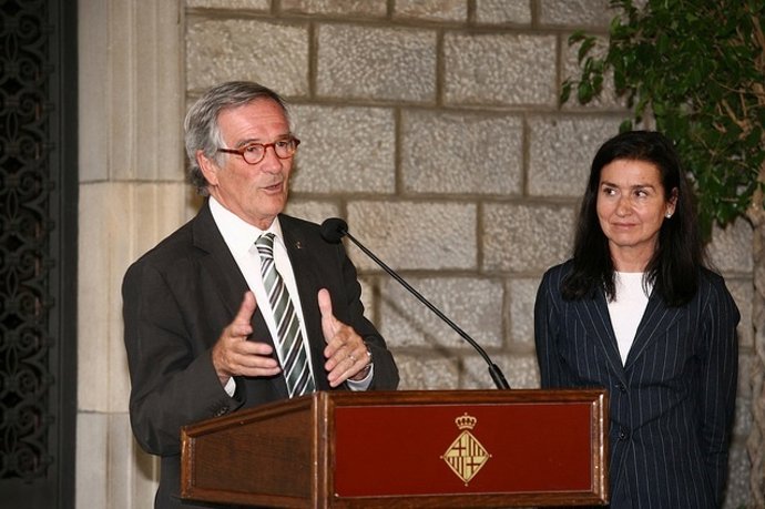 Xavier Trias Y Àngels Guiteras Poco Antes De La Reunión