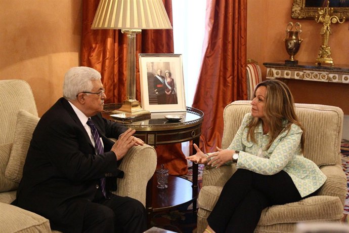 Trinidad Jiménez Con Mahmud Abbas