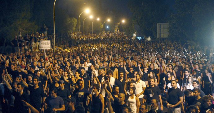 Manifestación En Chipre