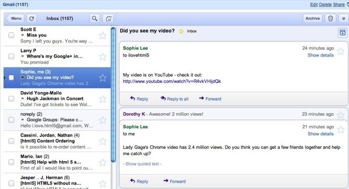 Actualización De Gmail Para Móviles