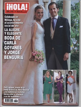 La Boda De Carla Goyanes Y Jorge Benguria En La Portada De '¡Hola!'