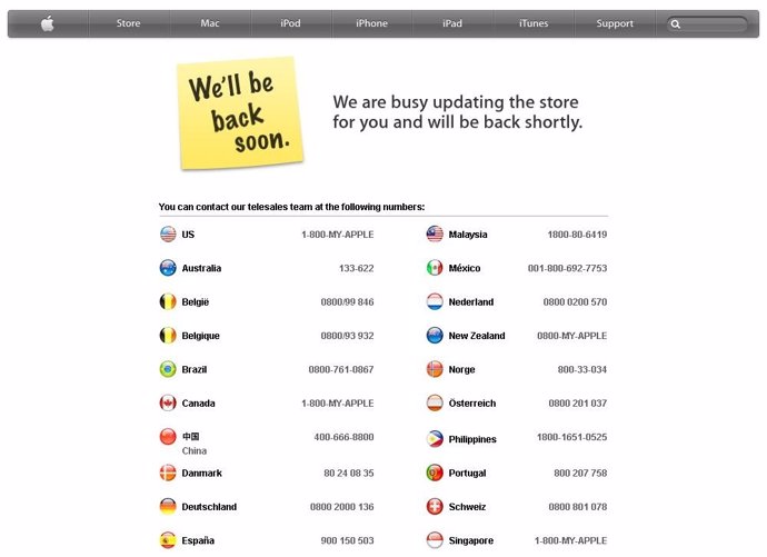 Pantalla De Servicio Cerrado Por Apple Store 