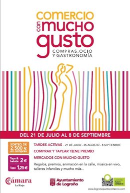 Cartel 'Comercio Con Mucho Gusto'