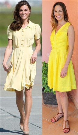 Montaje De La Princesa Catalina Y Hilary Swank 