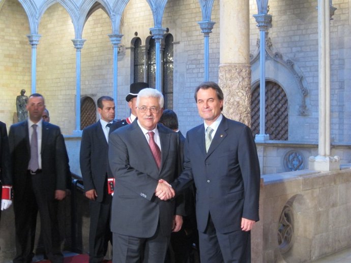 Mahmud Abbas (ANP) Y Artur Mas (Generalitat)