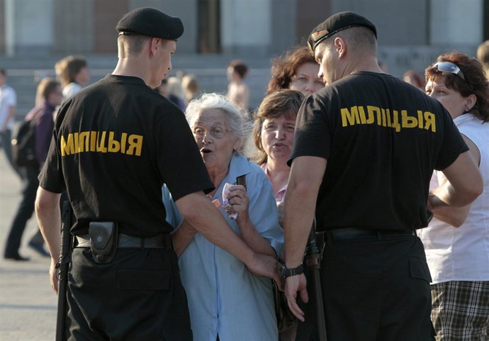 Manifestación Contra El Gobierno En Minsk