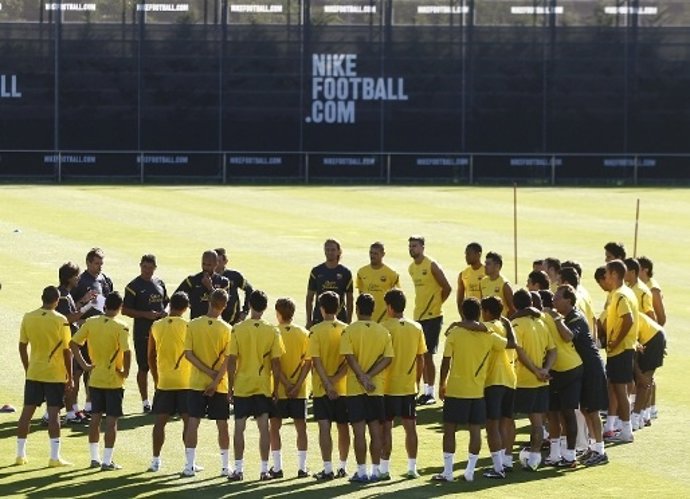 Entrenamiento Del FC Barcelona