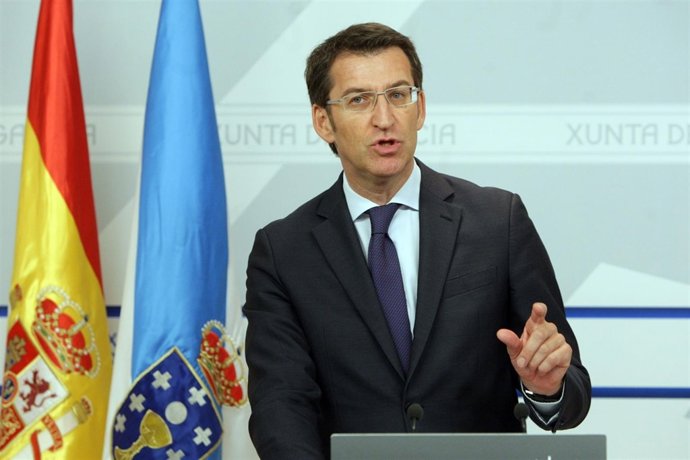 El Presidente De La Xunta En La Rueda Tras El Consello.