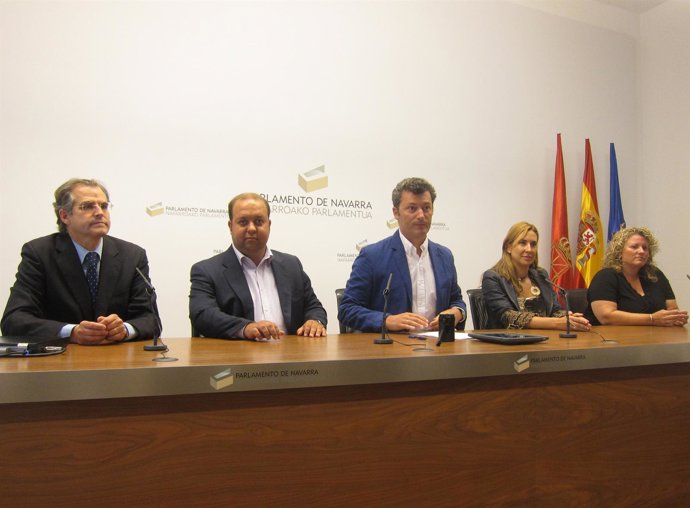 Rueda De Prensa Del PPN En El Parlamento De Navarra