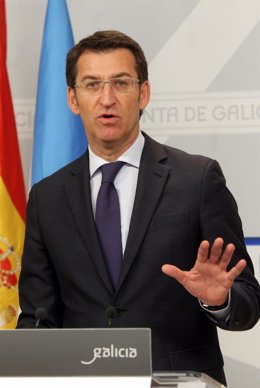 Alberto Núñez Feijoo en rueda de prensa