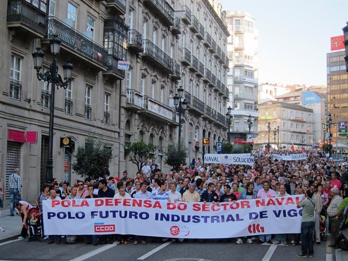 Manifestación En Defensa Del Sector Naval 