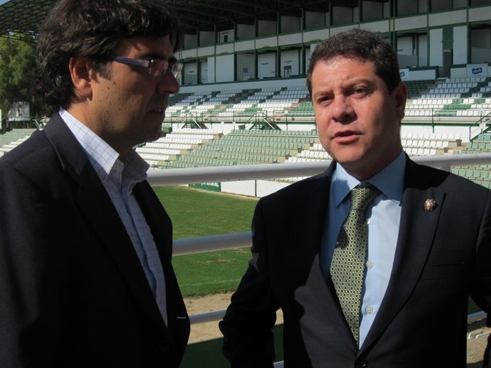 Concejal De Deportes, Alfonso Martín Y El Alcalde De Toledo, Emiliano García-Pag