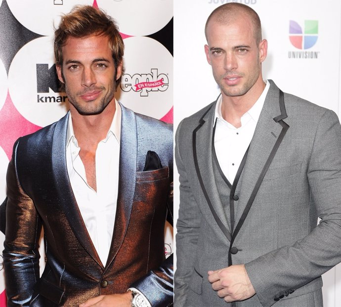 Montaje De William Levy Con El Pelo Corto Y Largo 