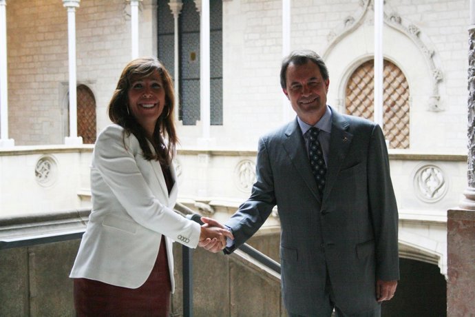 Alicia Sánchez-Camacho Junto A Artur Mas