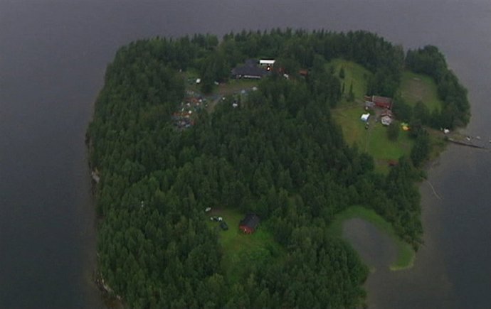 Isla De Utoya, Al Oesta De Oslo En Noruega