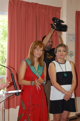 Leire Pajín Visita San Juan De Aznalfarache.