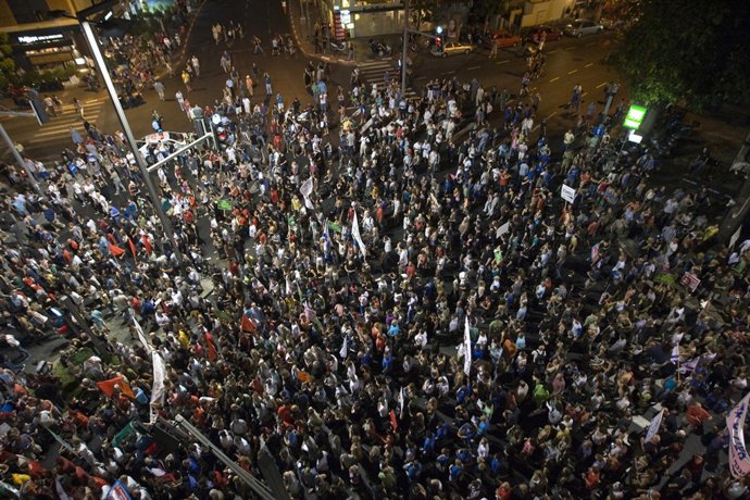 Manifestación En Tel Avivi Por Los Precios De La Vivienda