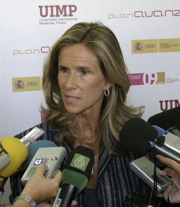  Santander, 31 de agosto 2009,la ministra de ciencia e innovación, CRISTINA GARM