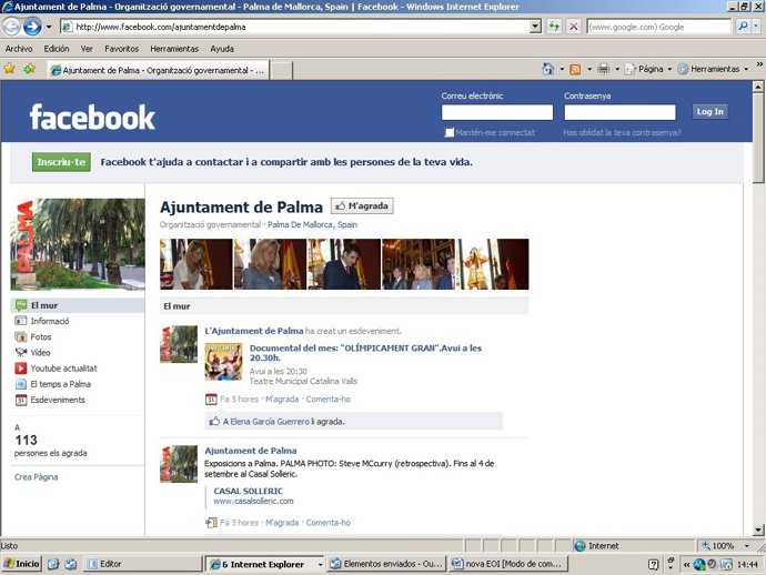 Página De Facebook Del Ayuntamiento De Palma