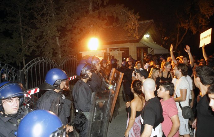 Manifestación En Chipre