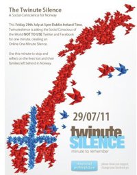 Minuto de silencio en Twitter y Facebook por las víctimas de Noruega