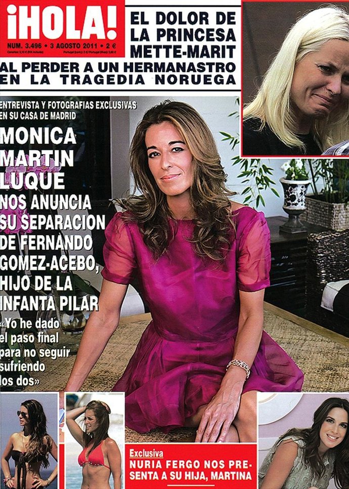 Mónica Martín Luque En La Portada De '¡Hola!'