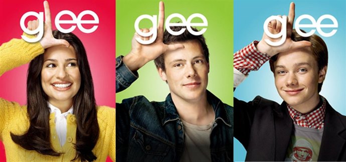 Lea Michele, Cory Moneith Y Chris Colfer