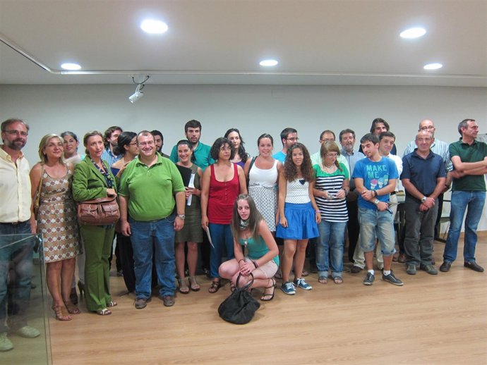 Nogales Y Merino Con Los Profesores Y Alumnos Del Curso