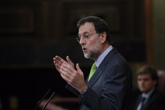 Mariano Rajoy, Presidente Del PP, En El Congreso De Los Diputados