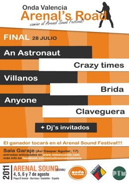 Cartel Del Concurso Arenal's Road.
