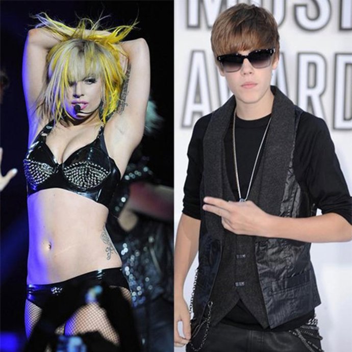 Lady Gaga y Justin Bieber